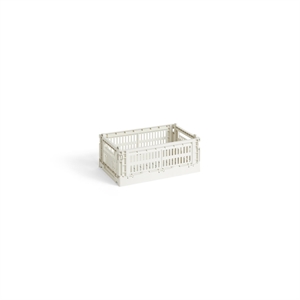 Petit Boîte de Rangement HAY Colour Crate, Blanc Cassé