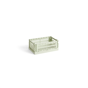 Petit boîte de rangement HAY Colour Crate Vert menthe