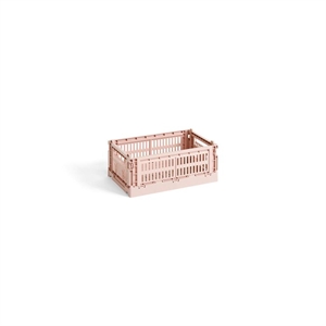 Boîte de Rangement HAY Colour Crate Petit Couleur Blush