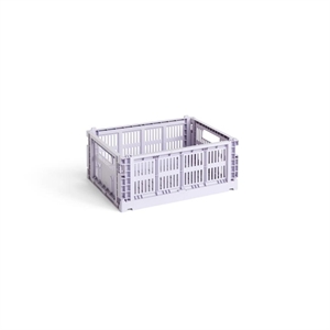 Boîte de Rangement HAY Colour Crate Moyenne Lavande