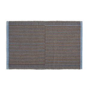 HAY Tapis Mat 60x95 Châtaigne/ Bleu