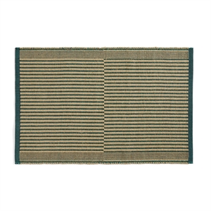 HAY Tapis Mat 60x95 Noir/ Vert