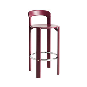 Tabouret de Bar HAY Rey H75 Rouge Raisin