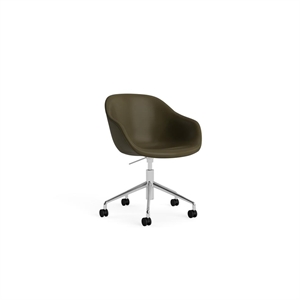 Chaise Pivotante à Roulettes HAY AAC253 en Aluminium/Sense Forest