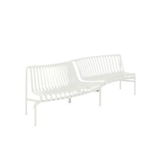 Banc de Salle à Manger HAY Palissade Park, Intérieur/extérieur, Ensemble de 2 pour Débutants, Blanc Crème