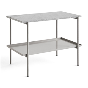 Table D'appoint HAY Rebar L45 en Marbre Gris