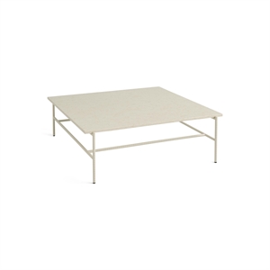 Grand Table Basse HAY Rebar en Marbre Beige