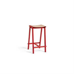 Tabouret de Bar HAY Stool 8 H65 Rouge Signal