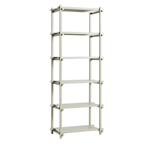 Bibliothèque Haute HAY Woody Shelving 2.0 Gris Fumé/acier