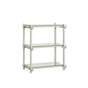 Bibliothèque HAY Woody Shelving 2.0, Petit , Gris Fumé/verre