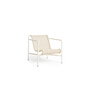Fauteuil Bas HAY Palissade Cord Blanc Crème