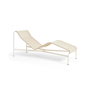 HAY Palissade Cord Chaise Logue Crème Blanc
