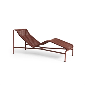 Chaise Longue HAY Palisade Cord Rouge Fer