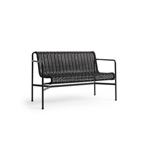 Banc de Salle à Manger HAY Palissade Cord avec Accoudoirs, Anthracite