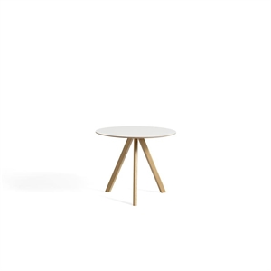 Table à Manger HAY CPH20 Ø90 Blanc/Chêne