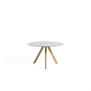 Table à manger HAY CPH20 Ø120 Chêne/ Blanc cassé