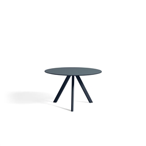 Table à manger HAY CPH20 Ø120 Bleu profond/Bleu fumé