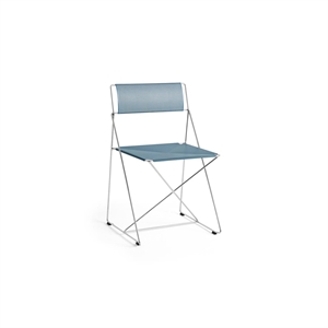 Chaise HAY X-Line Chrome/ Poudre Bleue