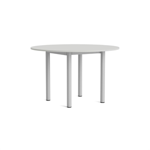 Table à manger ronde HAY Annex Ø120 gris nuage/ Aluminium