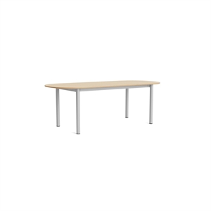 Table à manger rectangulaire HAY Annex L220, chêne laqué/ Aluminium