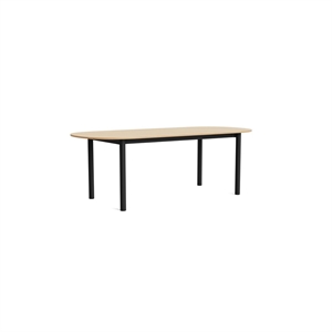 Table à manger rectangulaire HAY Annex L220, chêne laqué/anthracite