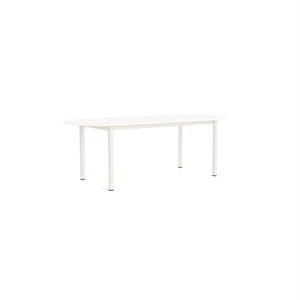 Table à manger rectangulaire HAY Annex L220 Blanc/Blanc Crème