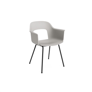 Chaise de salle à manger avec accoudoirs HAY Layout 211, gris nuage/ Noir