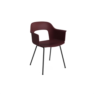 Chaise de salle à manger avec accoudoirs HAY Layout 211 Bordeaux/ Noir