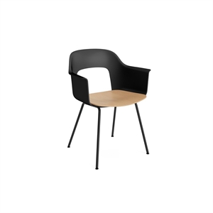 Chaise de salle à manger HAY Layout 212 avec accoudoirs , Noir/chêne