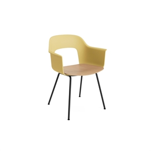 Chaise de salle à manger avec accoudoirs HAY Layout 212 Biscotti/ Noir/Chêne