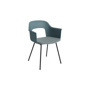 Chaise de salle à manger HAY Layout 213 avec accoudoirs, océan/ Noir/mode 011