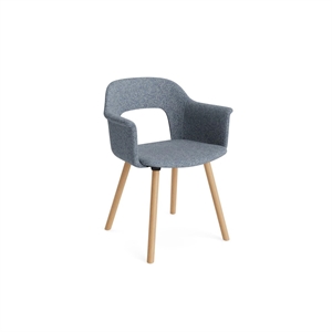 Chaise de salle à manger HAY Layout 224 avec accoudoirs, placage 733/chêne