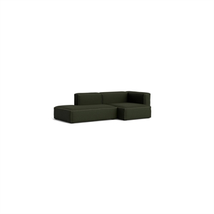 Canapé 2,5 places HAY Mags Soft Combinaison 3 Droite Maglia Vert Foncé