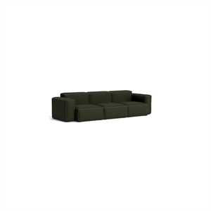 Canapé 3 places HAY Mags Soft Low, combinaison 1 Maglia vert foncé