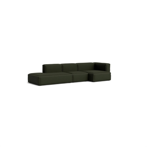 Canapé 3 places HAY Mags Soft, combinaison 4 places, droite, Maglia, vert foncé