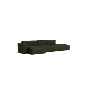 Canapé 3 places HAY Mags Soft Low, combinaison 4 gauche, Maglia vert foncé