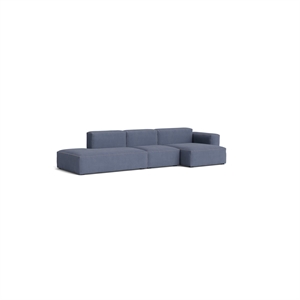 Canapé 3 places HAY Mags Soft Low, combinaison 4 places, droite, Linara 198