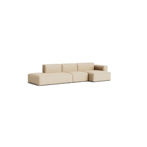 Canapé 3 places HAY Mags Soft Low, combinaison 4 places, droite, Hallingdal 220