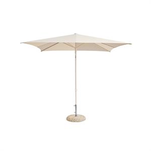 Parasol Carré Terrazza HAY, Blanc Cassé/ Gris