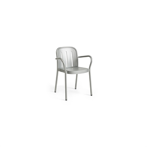 Fauteuil HAY Deville avec accoudoirs, gris argenté