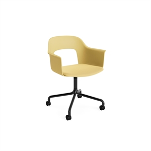 Chaise de salle à manger HAY Layout 263 avec accoudoirs et dossier pivotant Relate 431/ Noir