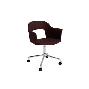 Chaise de salle à manger HAY Layout 264 avec accoudoirs et pivotante Vidar 693/ Aluminium