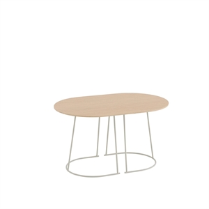Table Basse Muuto Airy, Petit , Chêne Laqué/ Blanc Cassé
