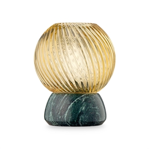 Bougeoir Twist Of Marble, Design By Us , Mousse/ Ambre