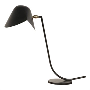 Serge Mouille Antony Lampe de Bureau Noir