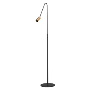 Antidark Decor F2 Lampadaire Double Noir/ Laiton