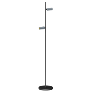 Antidark Decor F2 Lampadaire Double Noir/ Aluminium