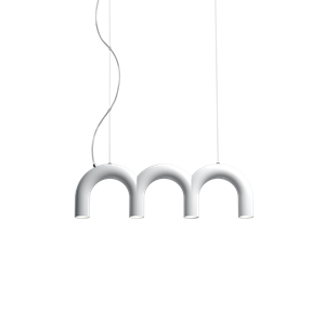 Suspension Triplette Arc Oblure Blanc