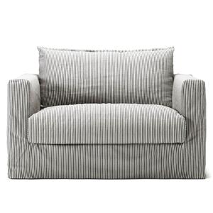 Fauteuil Love Seat Decotique Le Grand Air Nou à Rayures en Frêne