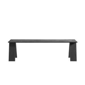 Muubs Banc D'angle 160 cm Chêne Teinté Noir /huile